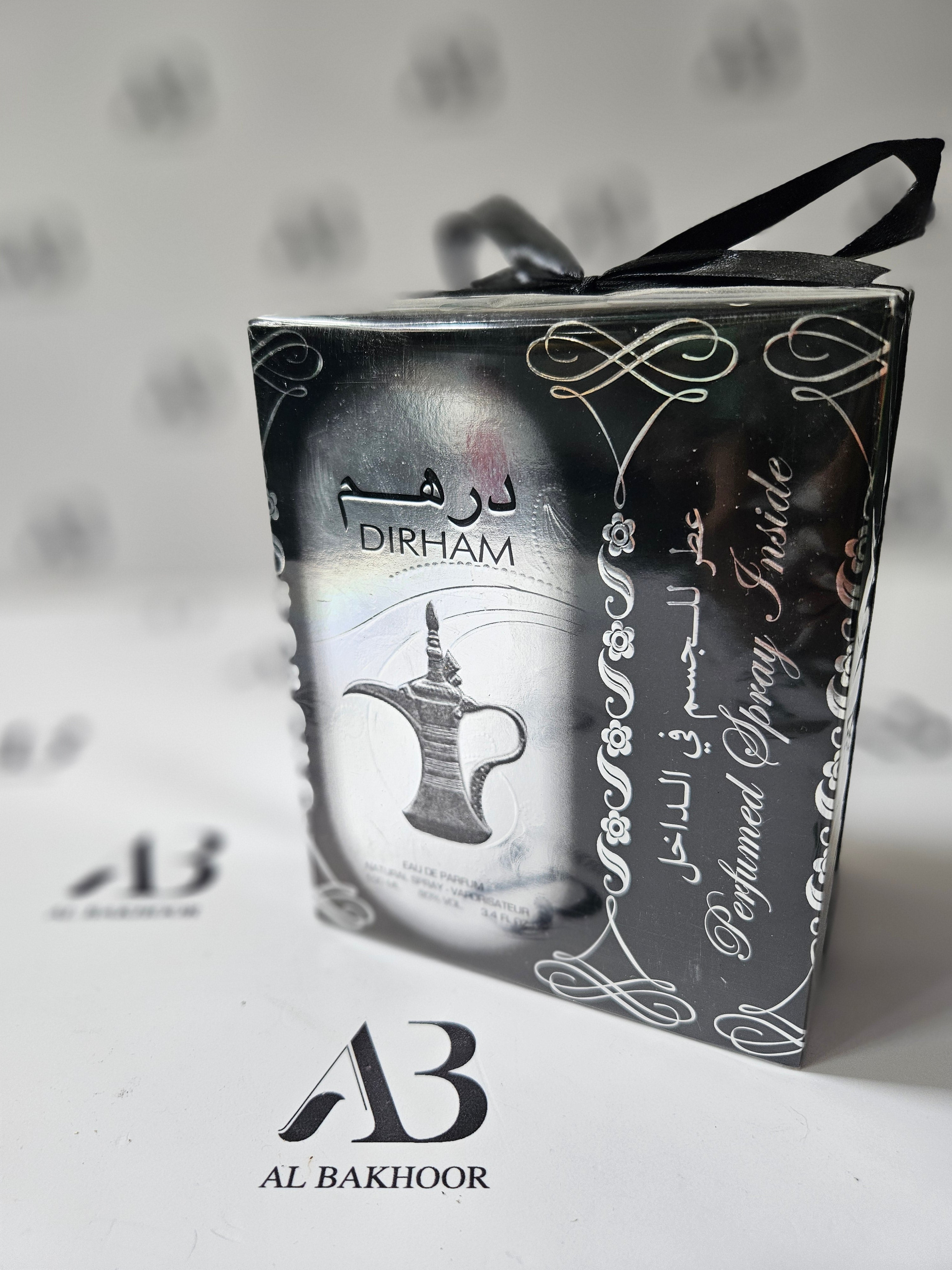 Silver Dirham perfume and spray set