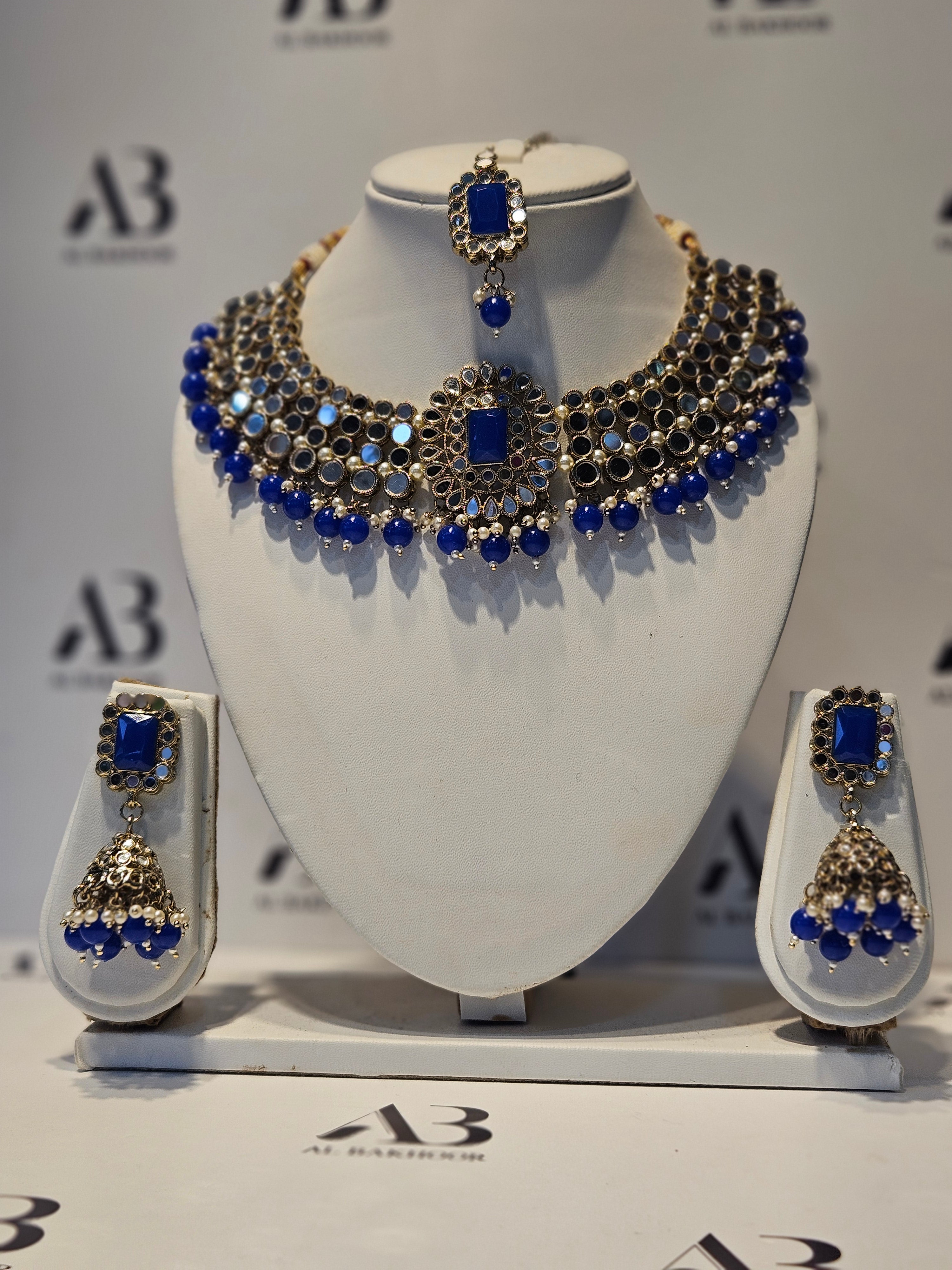 Elegant Womens Jewellery Sets including Necklace, Earrings & Tikka / Headpiece